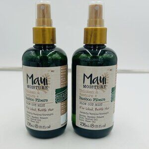 Lot Of 2 Maui Moisture Bamboo Fibers Blow Out Mist Thicken & Restore 8 oz NEW